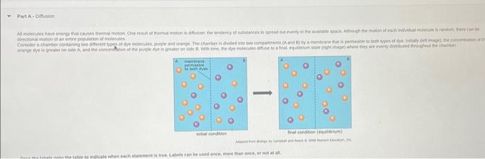 Solved Statement When is this true? 1. Orange dye moves | Chegg.com