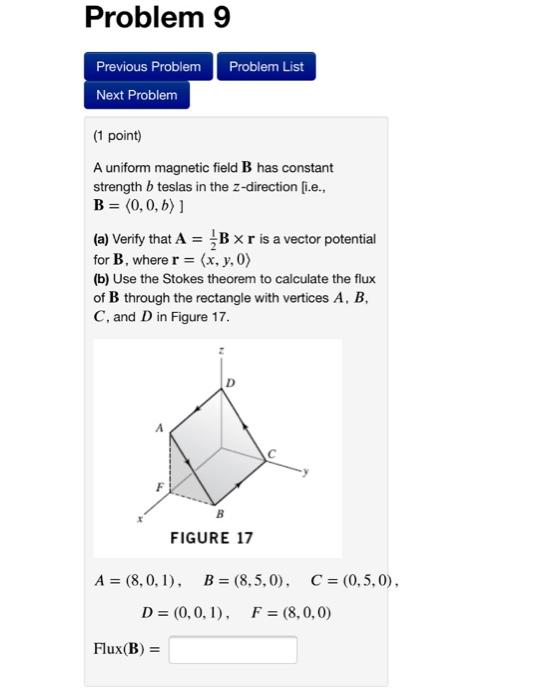 Solved Problem 9 Problem List Previous Problem Next Problem | Chegg.com