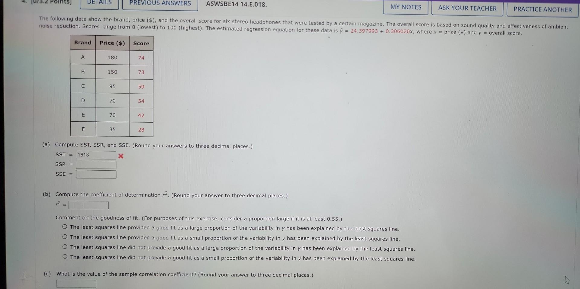 Solved I have tried this problem a few times but keep | Chegg.com