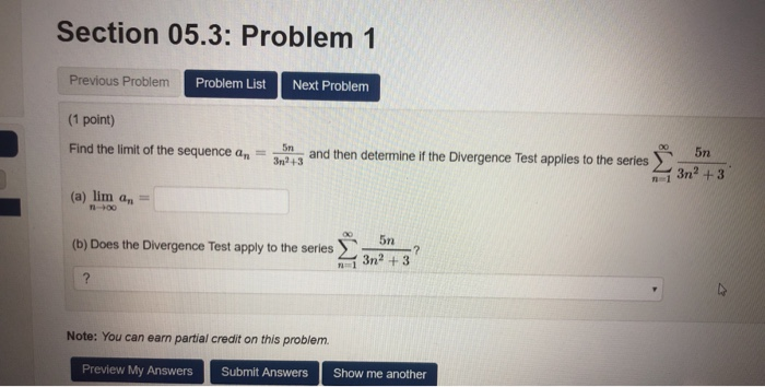 Solved Section 05.3: Problem 1 Previous Problem Problem List | Chegg.com