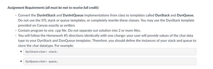 Solved Can someone please help me solve this C++ assignment | Chegg.com