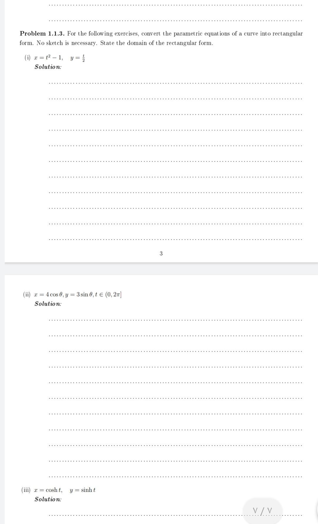 Solved Problem 1.1.3. For the following exercises, convert | Chegg.com