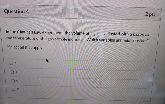 Solved Question 3 2 pts Shown below is a graph of the volume | Chegg.com