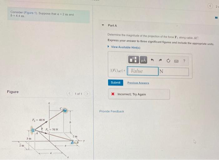 Solved 20 Consider (Figure 1). Suppose that a 2 m and b = | Chegg.com