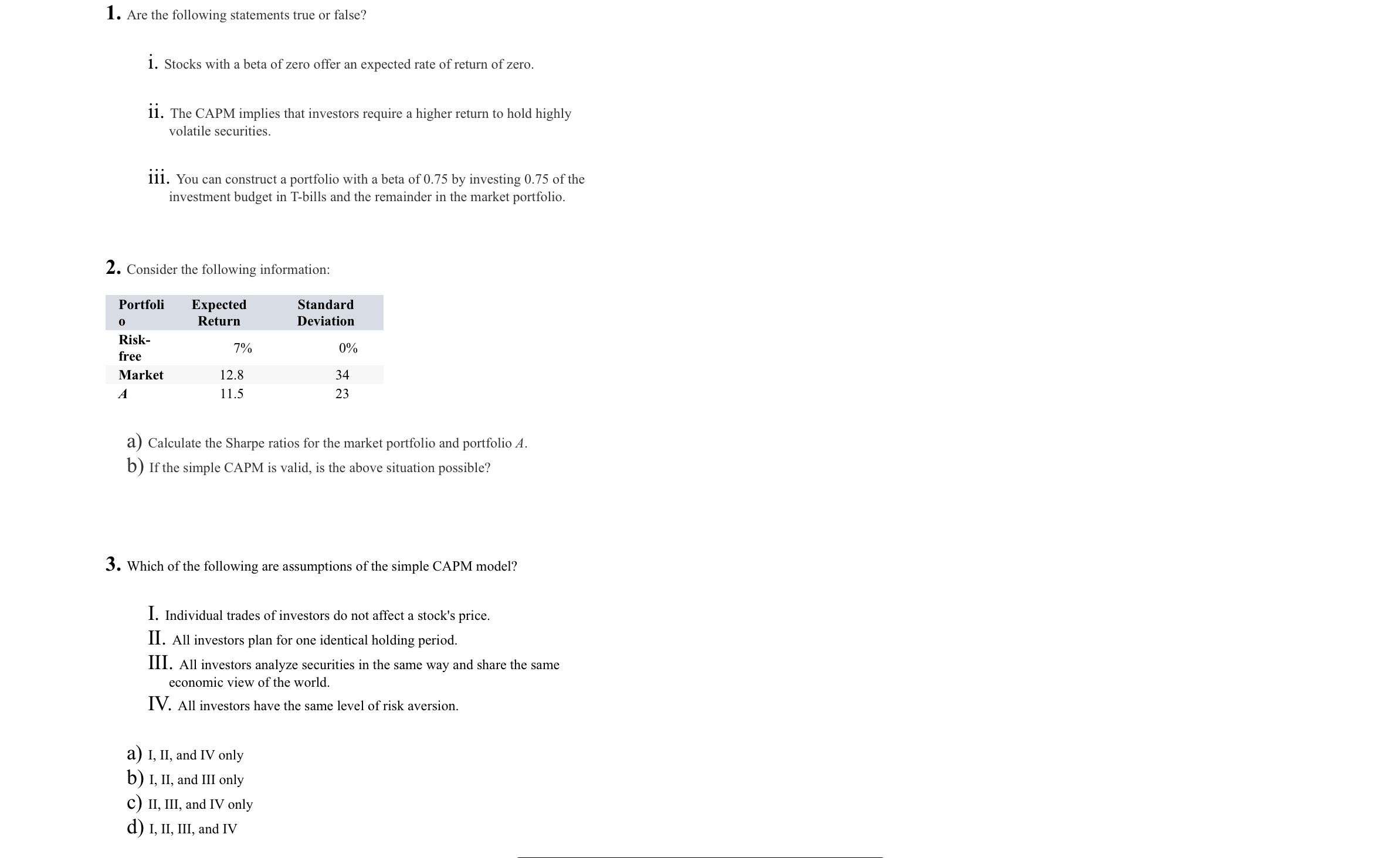 Solved Are the following statements true or false?i. ﻿Stocks | Chegg.com