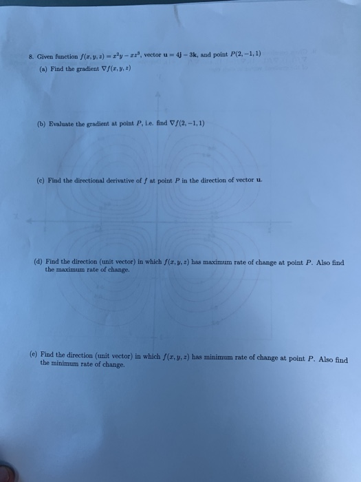 Solved 4j 3k And Point P 2 1 1 8 Given Function X Chegg Com