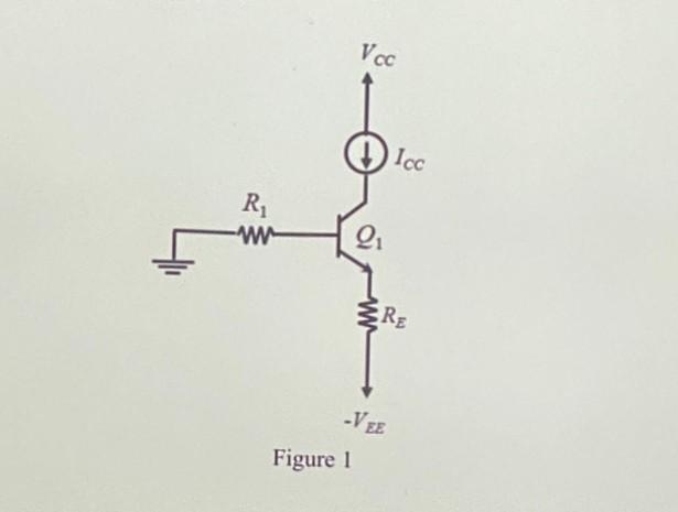 Solved VCC Icc R -w- 2 ŽRE VEE Figure 1 3 marks (c) Two | Chegg.com