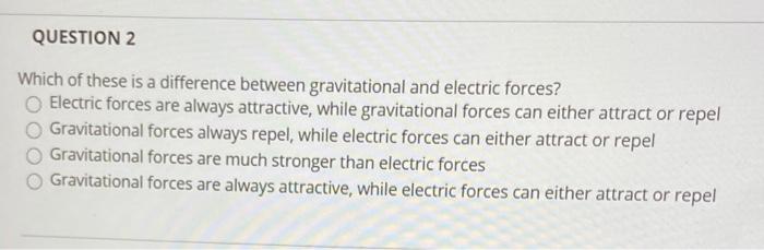 Solved QUESTION 2 Which of these is a difference between | Chegg.com