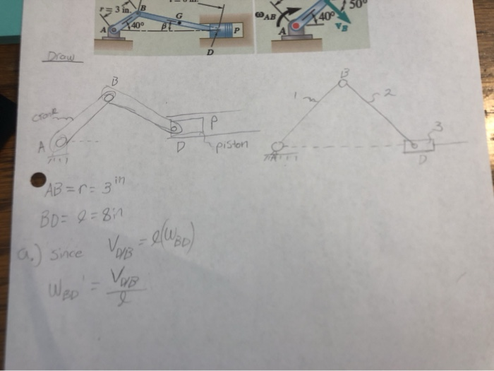 Solved Sample problem 15.7 In the engine system shown, the | Chegg.com