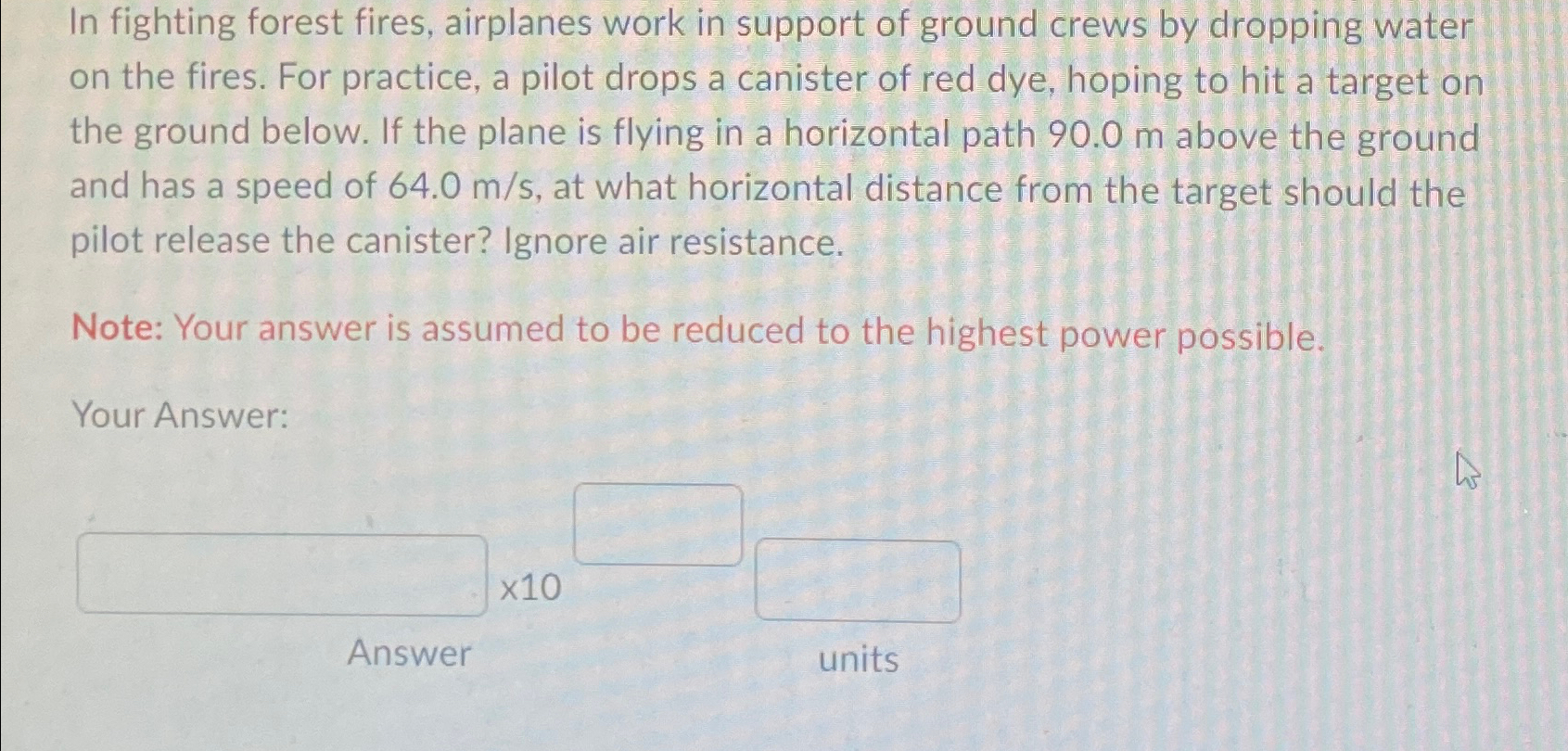 Solved In Fighting Forest Fires Airplanes Work In Support Chegg
