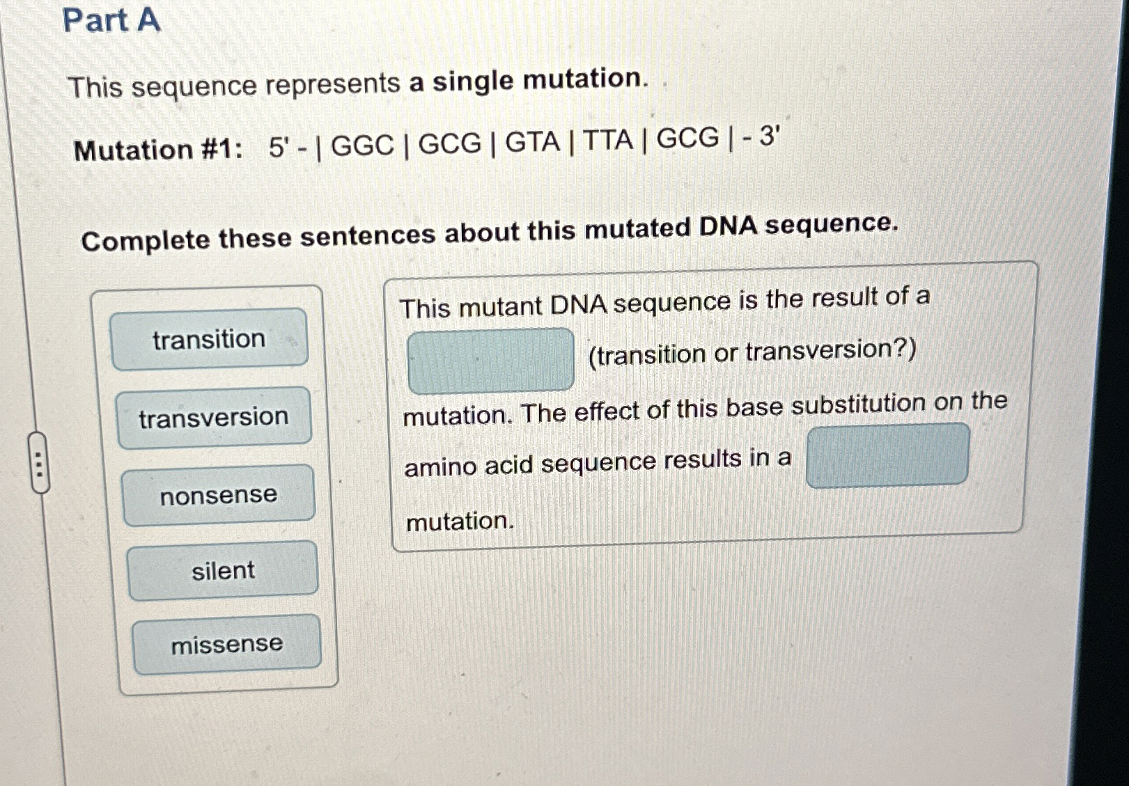 Solved Part AThis sequence represents a single | Chegg.com
