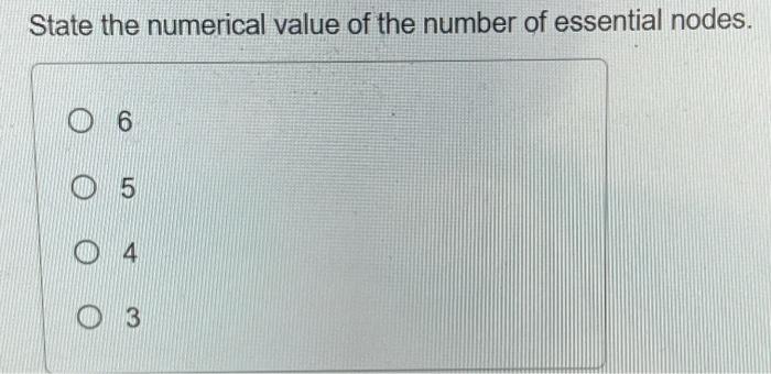Solved State the numerical value of the number of | Chegg.com