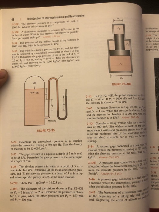 Solved PROBLEMS Thermodynamics and Heat Transfer Fluid | Chegg.com