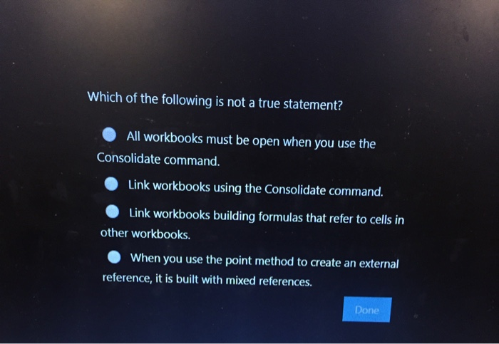 Solved Which of the following is not a true statement? All | Chegg.com