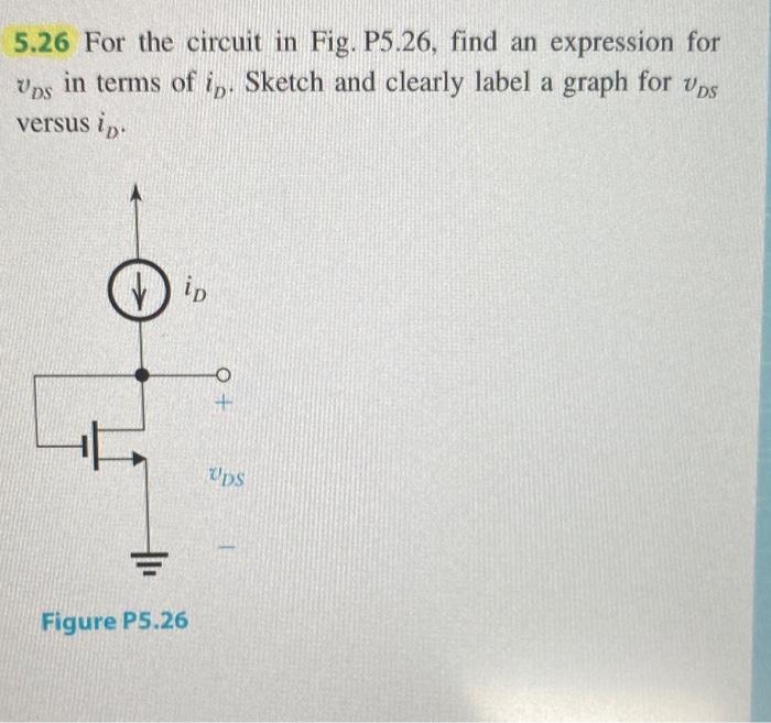 5 26 For The Circuit In Fig P5 26 Find An Chegg Com