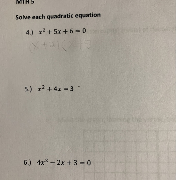 5x 4 )( x 6 )= 0