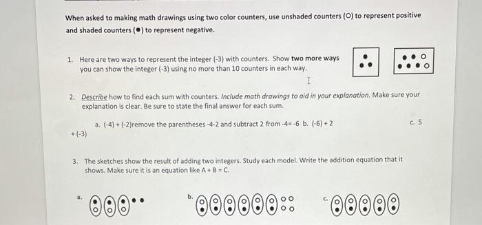 Solved When asked to making math drawings using two color | Chegg.com