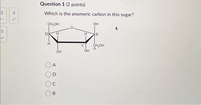 Solved Which is the anomeric carbon in this sugar? | Chegg.com