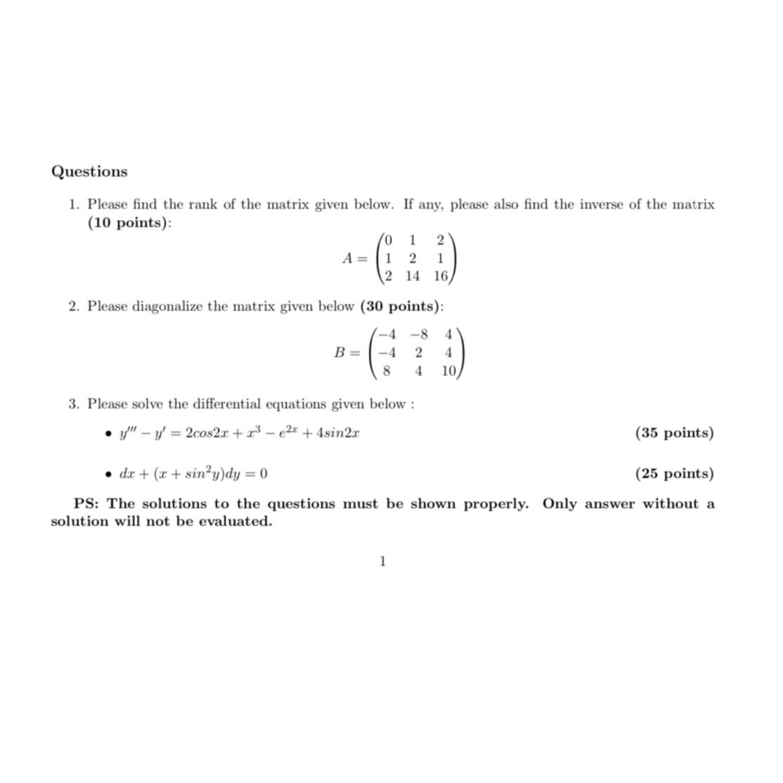 Solved Please Solve Step By Step | Chegg.com