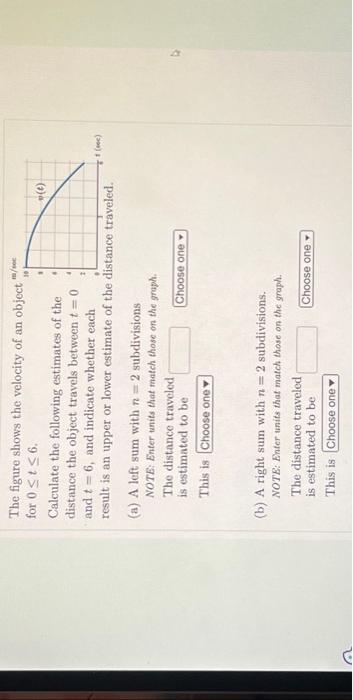 Solved The figure shows the velocity of an object for 0 ≤ t | Chegg.com