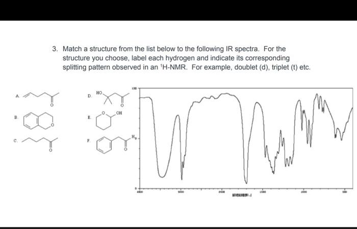Solved 3. Match a structure from the list below to the | Chegg.com