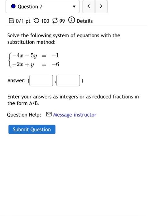 Solved Solve the following system of equations with the | Chegg.com