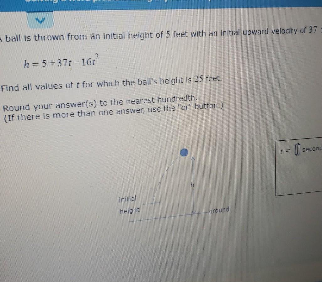 Solved A model rocket is launched with an initial upward