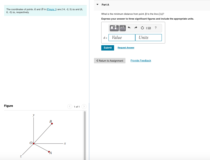 Solved Part AThe Coordinates Of Points A And B ﻿in (Figure | Chegg.com