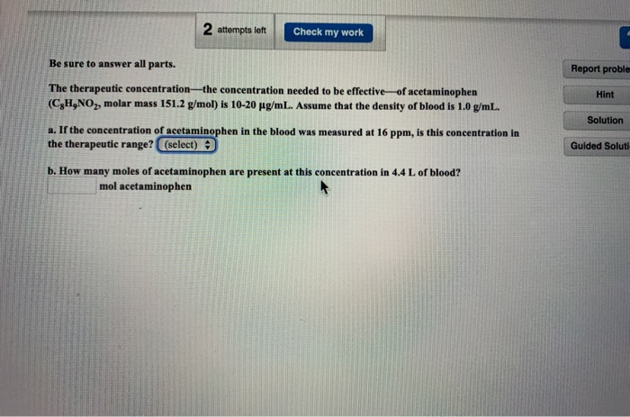 Solved 2 Attempts Left Check My Work Be Sure To Answer All | Chegg.com