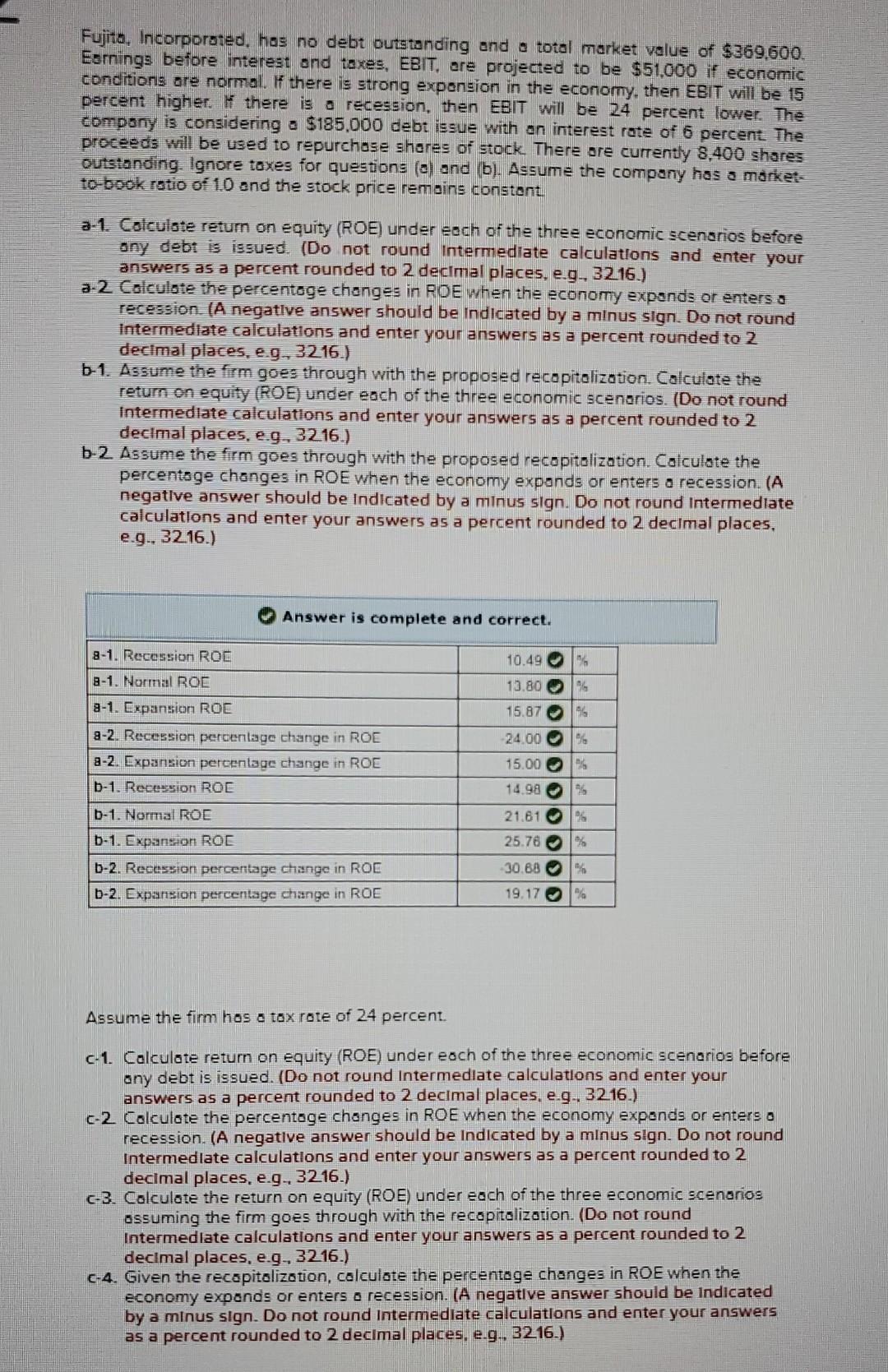 solved-fujita-incorporated-has-no-debt-outstanding-and-a-chegg