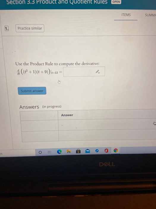 Solved Section 3.3 Product and Quotient Rules OPEN ITEMS | Chegg.com