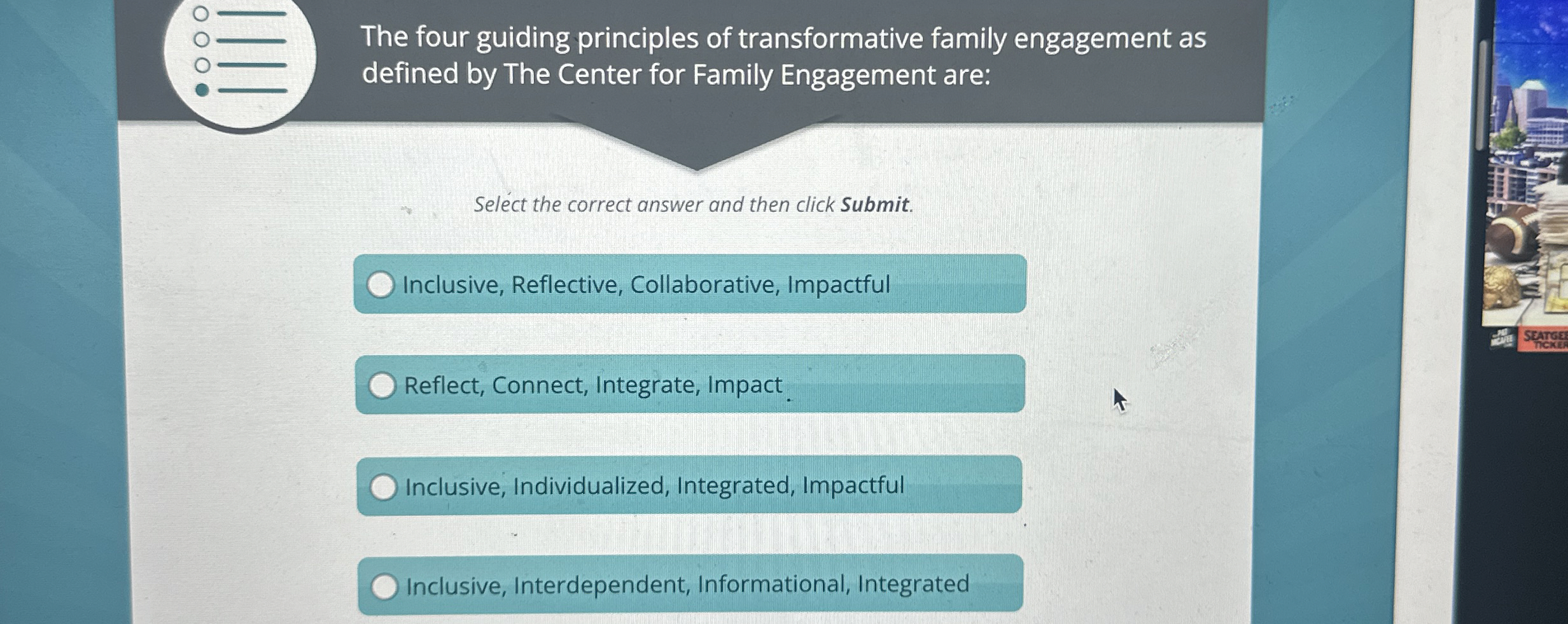 Solved The four guiding principles of transformative family | Chegg.com
