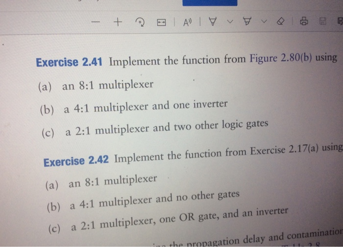 + Al A) | V V y 8 bis - Exercise 2.41 Implement the | Chegg.com