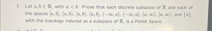 Solved 7. Let A,b∈R, With A | Chegg.com