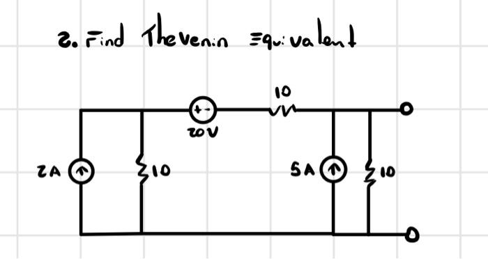 Solved 2. Find Thevenin Equivalent | Chegg.com