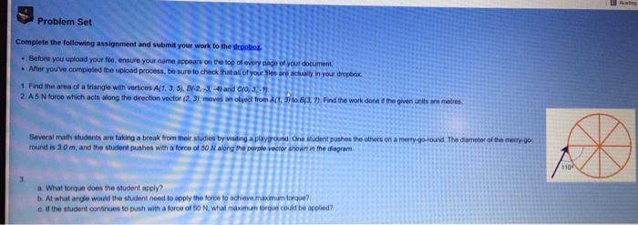 Solved Problem Set Complete the following assignment and | Chegg.com