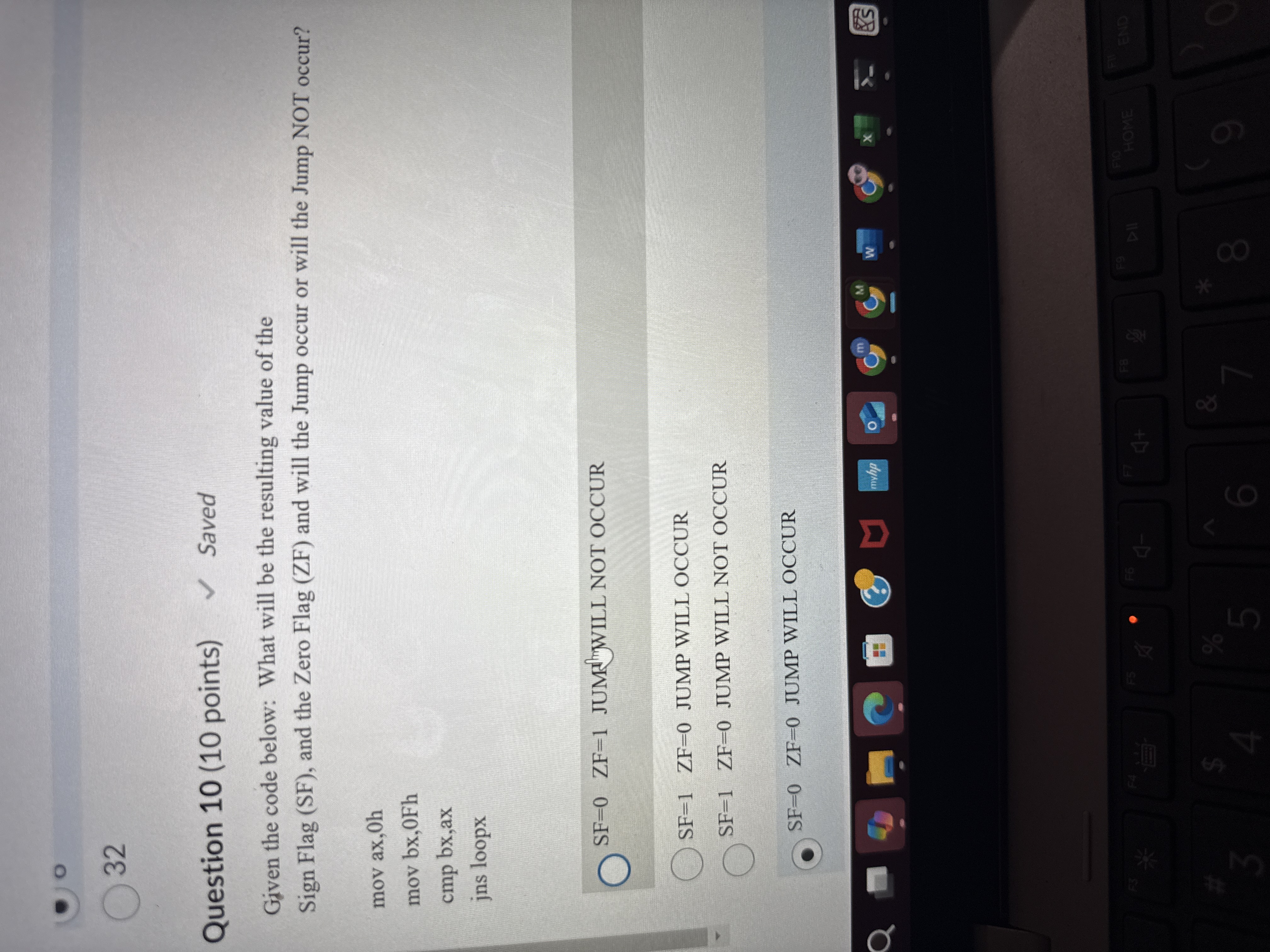 Solved 32Question 10 (10 ﻿points) ﻿SavedGiven the code | Chegg.com