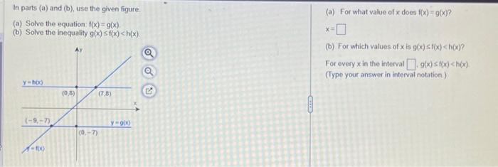 Solved In parts (a) and (b), use the given figure. (a) Solve | Chegg.com