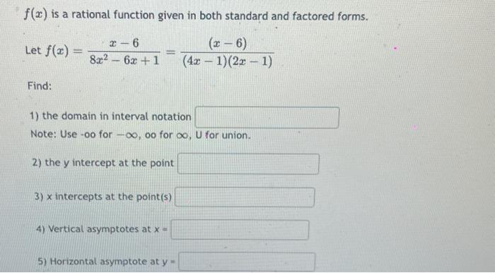 Solved Let F X 2x2 9x 42x2 9x 9 This Function Has 1 Ay