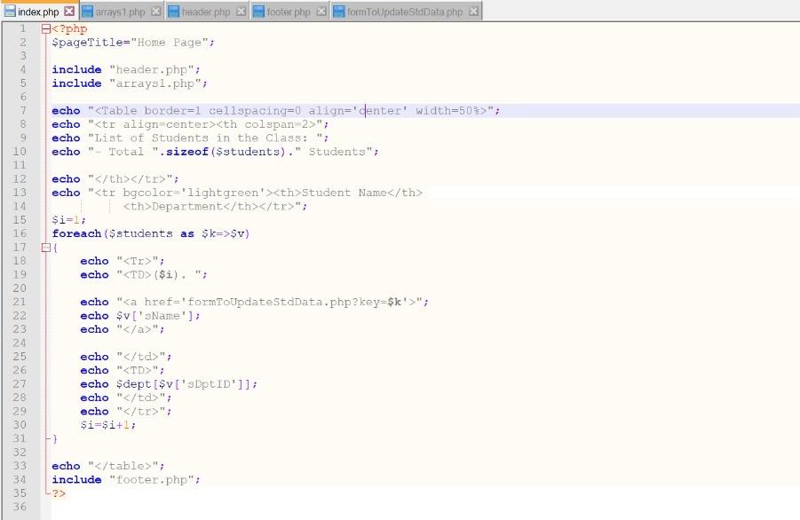 Download the file arrays.php from Moodle and study | Chegg.com