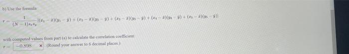Solved Given the data as shown in the table below X Y 6 0.38 | Chegg.com