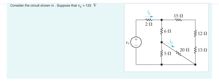 Solved Consider the circuit shown in. Suppose that mg = 125 | Chegg.com