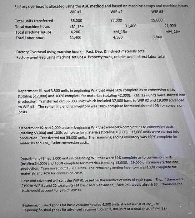 Solved Jackson's Vacuum company makes two types of vacuums