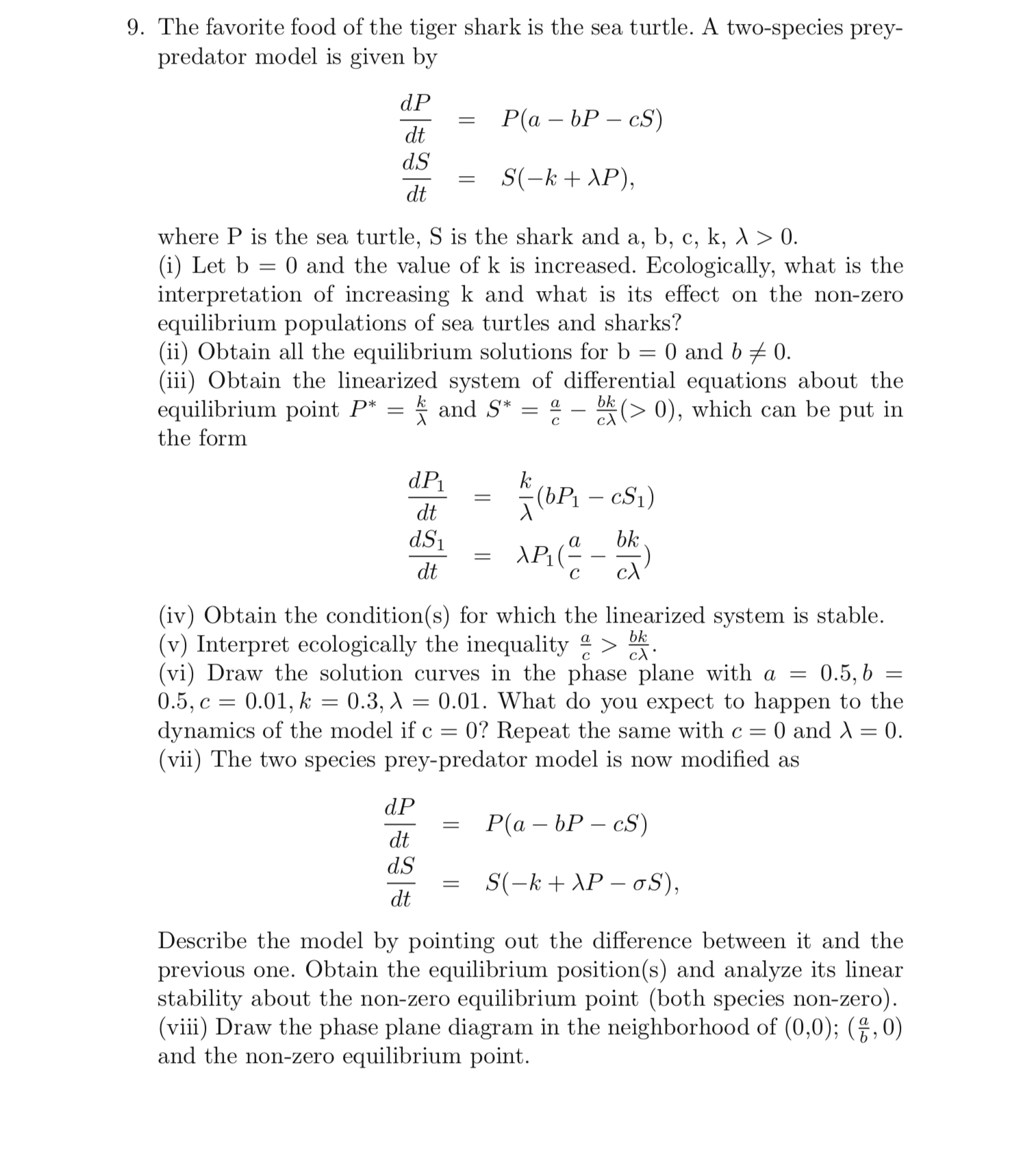 Solved The favorite food of the tiger shark is the sea | Chegg.com