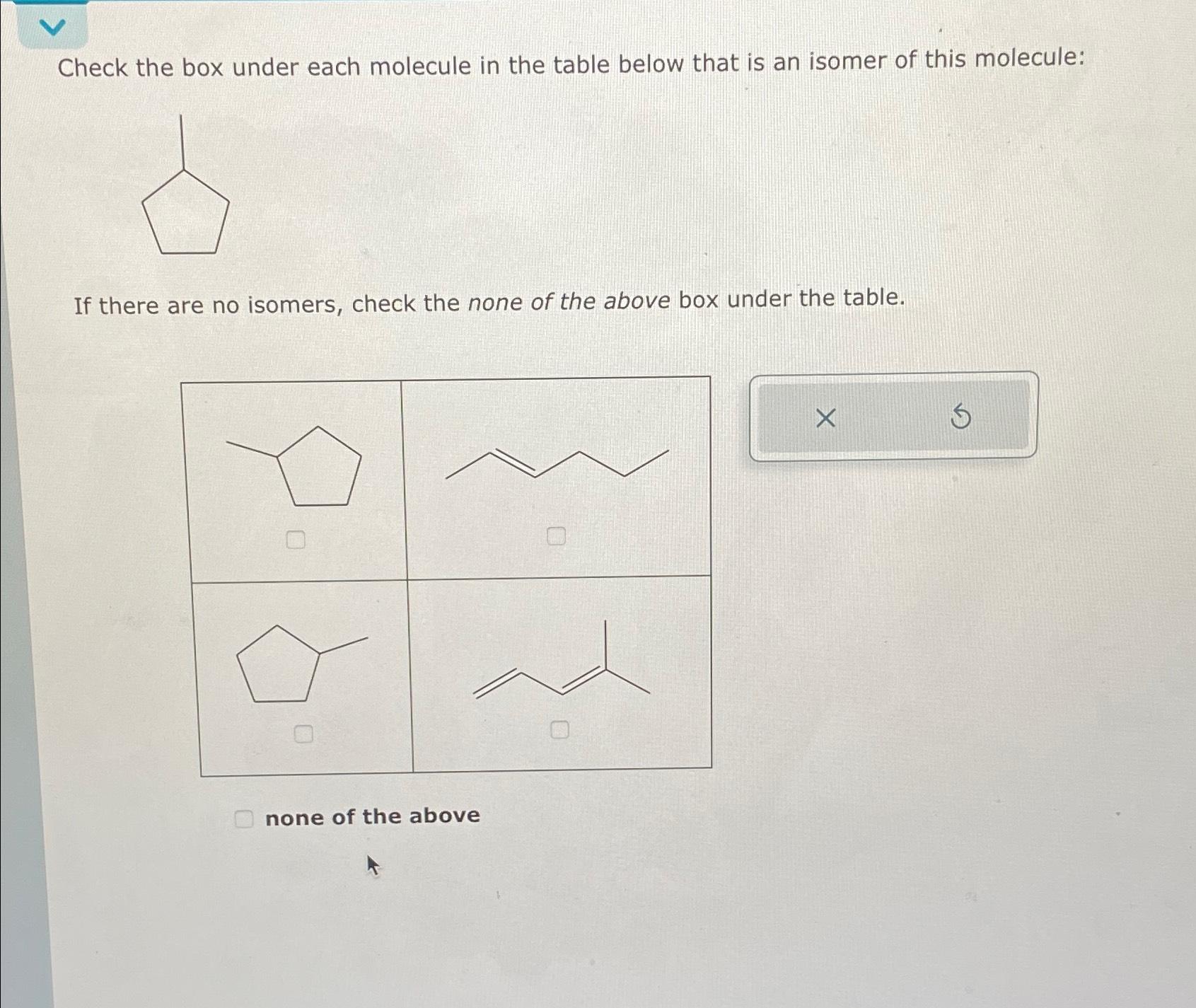 Solved Check the box under each molecule in the table below