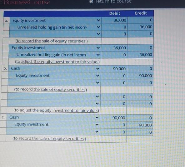 orting a Change from the Equity Method to | Chegg.com