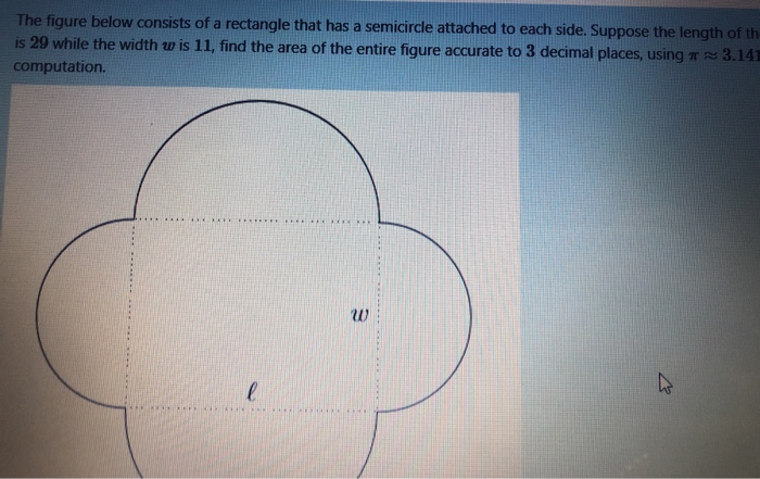 Solved The Figure Below Consists Of A Rectangle That Has A | Chegg.com