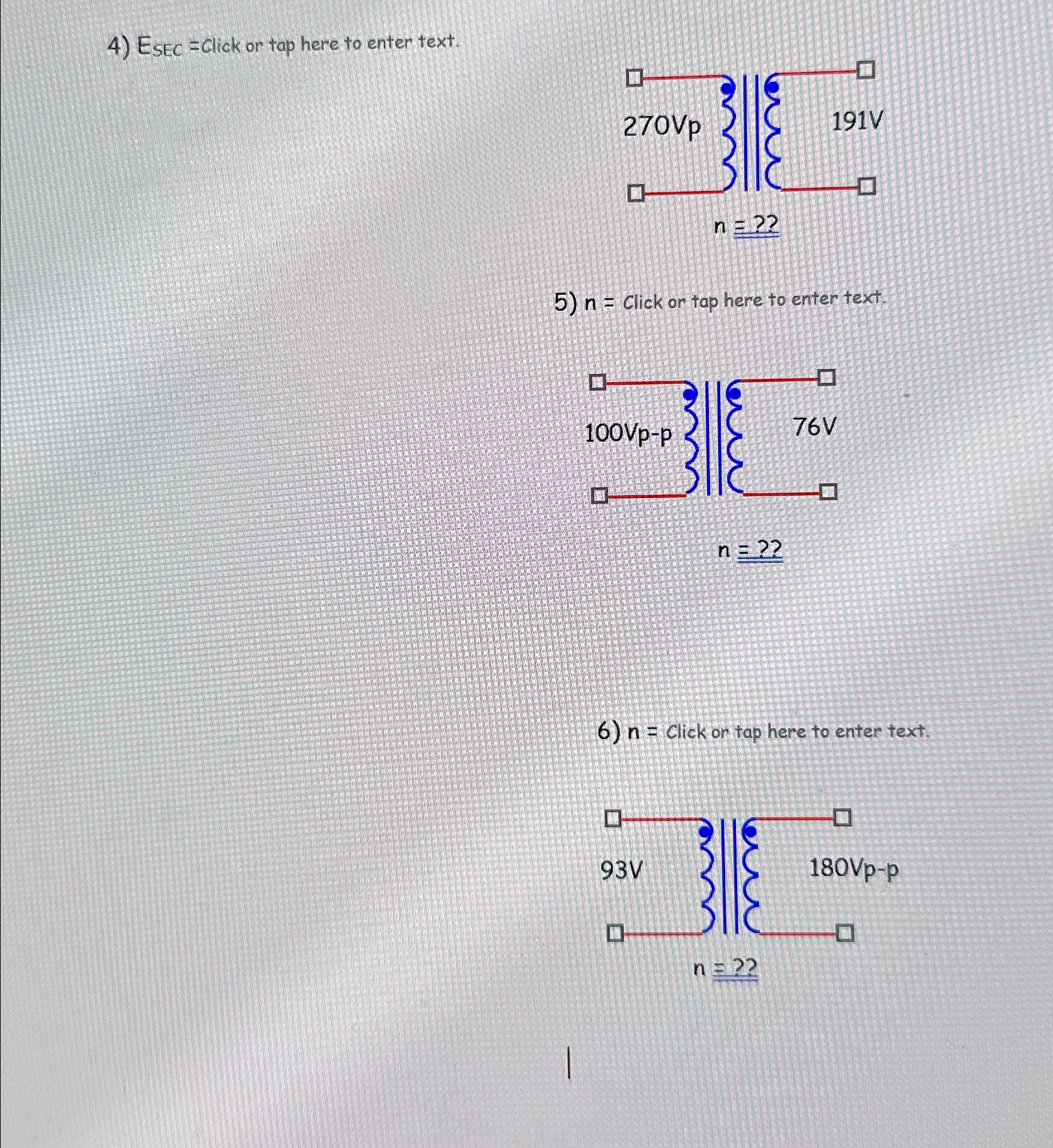 Solved Please find the values listed below for each | Chegg.com
