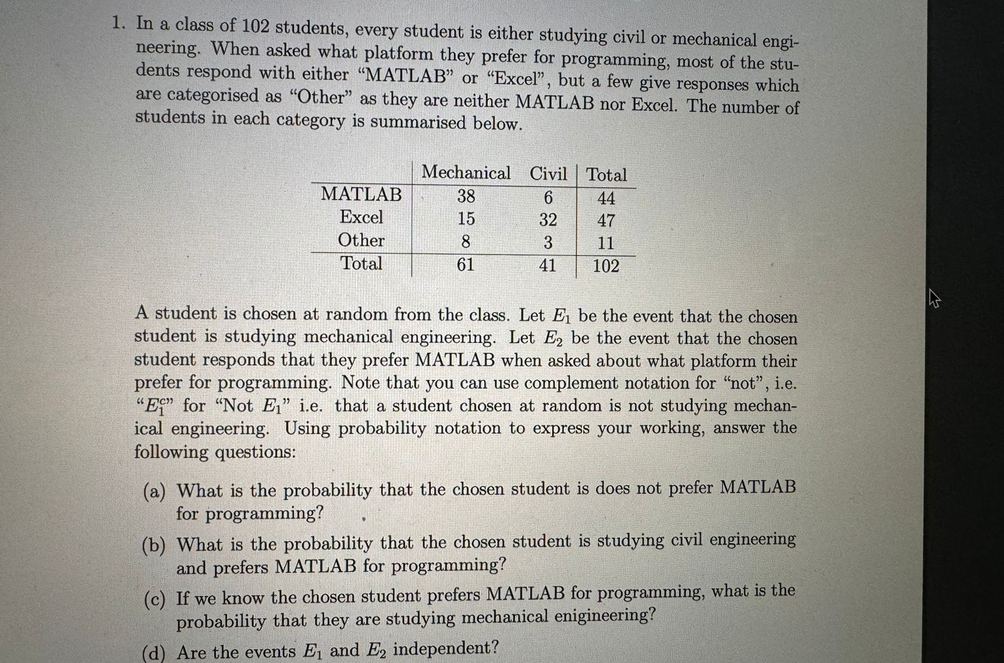 Solved Plz answer both questions 1 ﻿and 2 ﻿with all thier | Chegg.com