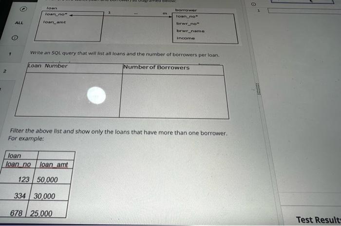 Solved Write an SQL query that will list all loans and the | Chegg.com